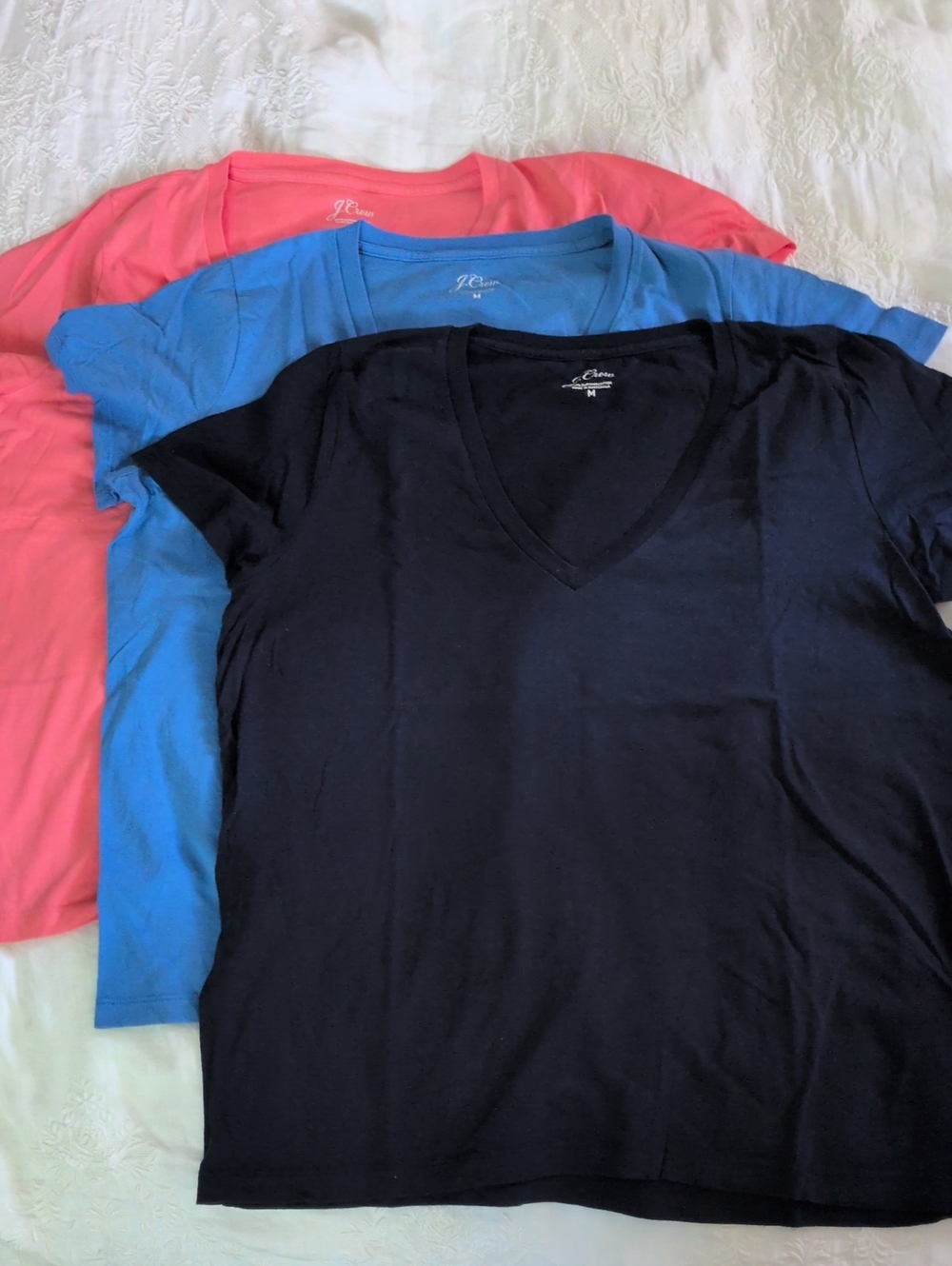 J. Crew Bundle Of 3 Supima Cotton SS T- Shirts